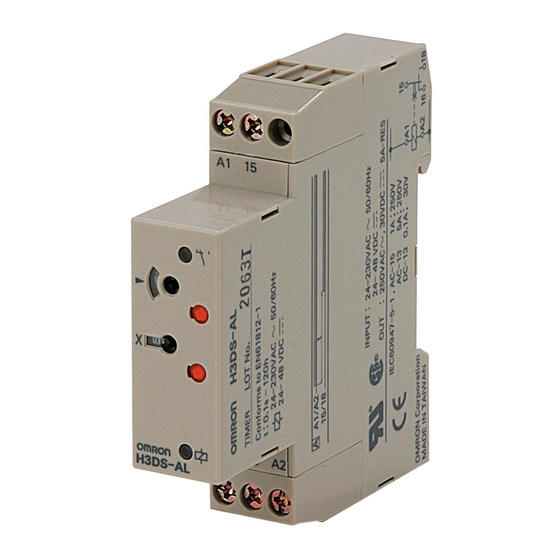 Omron H3DS series Installationsanleitung