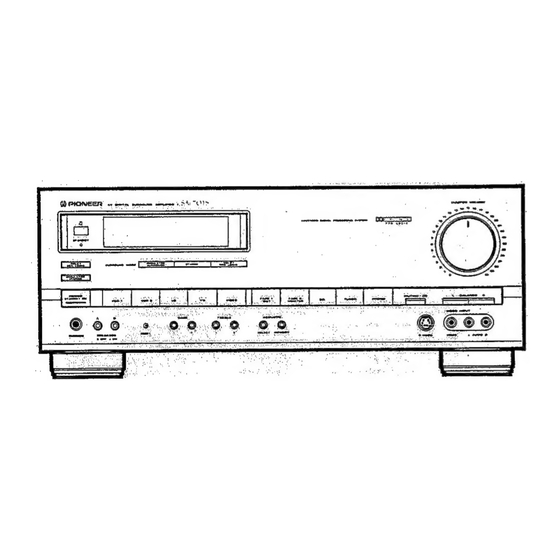 Pioneer VSA-701S Bedienungsanleitung