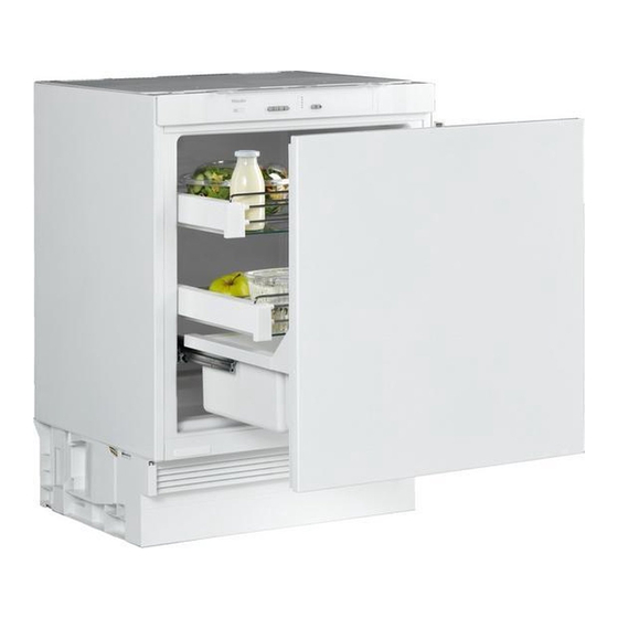 Miele K 9123 Ui Gebrauchs- Und Montageanweisung