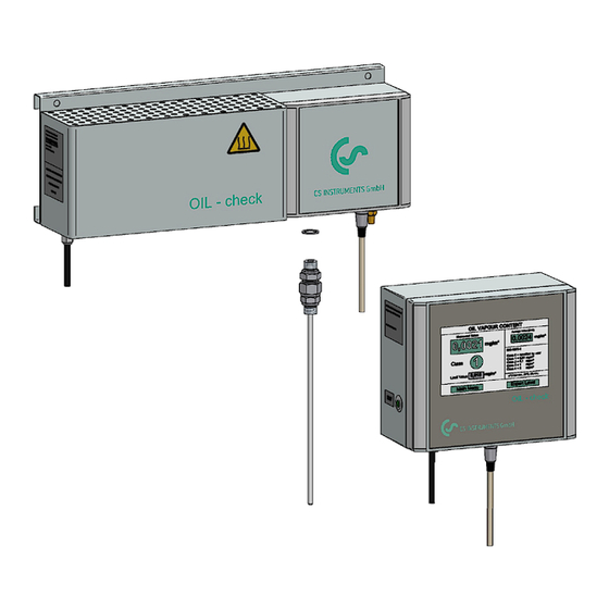 CS Instruments OIL CHECK Installation Und Betriebsanleitung
