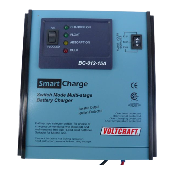 VOLTCRAFT BC-012-15A Bedienungsanleitung
