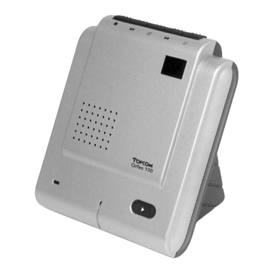 Topcom orfeo 150 Bedienungsanleitung
