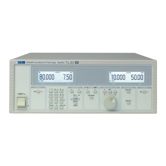 Aim-TTI QPX600DP Bedienungsanleitung