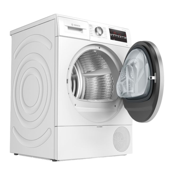 Bosch WTR85TH1 Gebrauchs- Und Aufstellanleitung