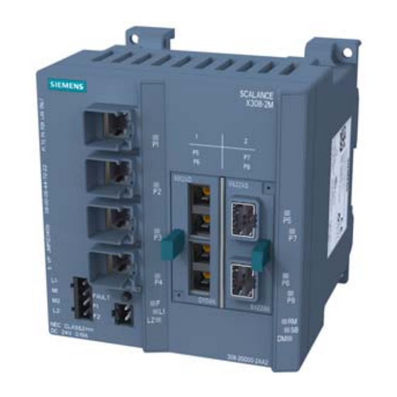 Siemens SIMATIC NET SCALANCE X-300 Betriebsanleitung