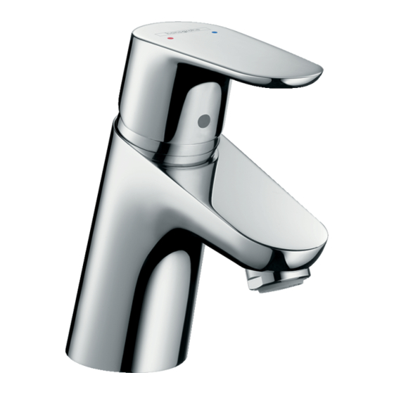 HANSGROHE Focus 70 31510000 Gebrauchsanleitung, Montageanleitung