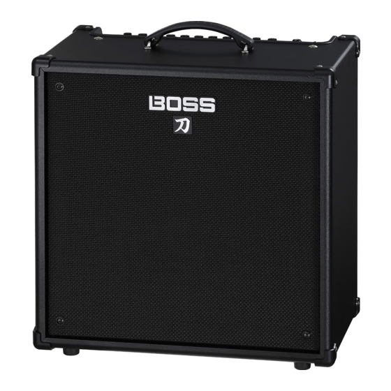 Boss KATANA-110 BASS Bedienungsanleitung