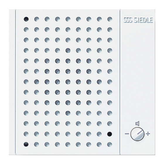 SSS Siedle NS 511-01 Produktinformation