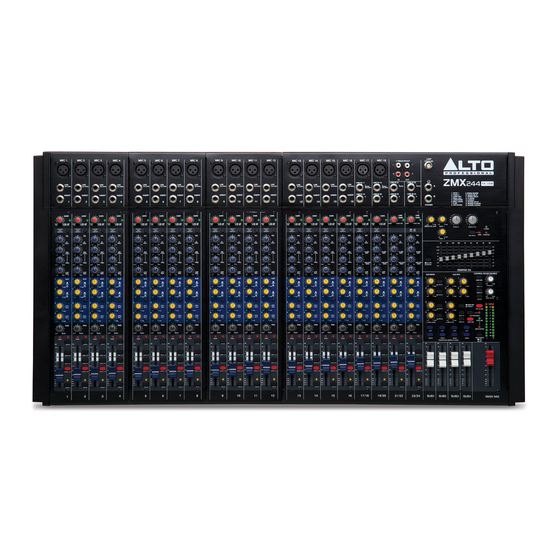Alto Professional ZMX244FX USB Schnellstartanleitung