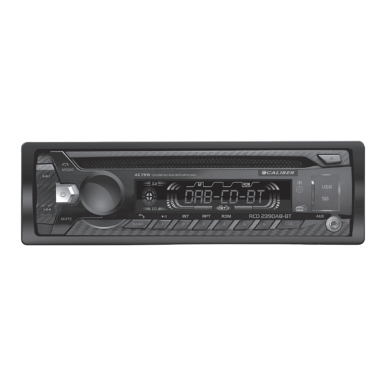 Caliber RCD 239DAB-BT Kurzanleitung