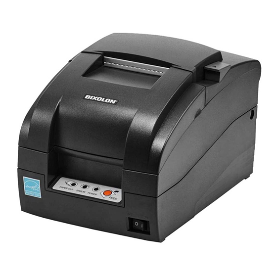 BIXOLON SRP-275III Handbuch Druckerinstallation & Sicherheitshinweise