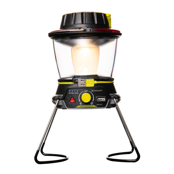 GOAL ZERO Lighthouse 600 Bedienungsanleitung