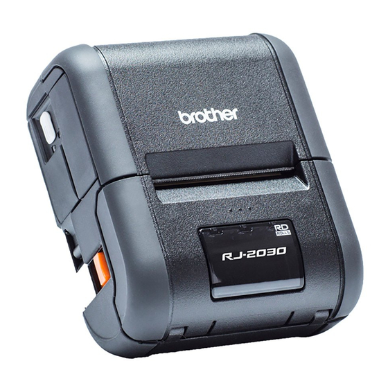 Brother RJ-2030 Benutzerhandbuch
