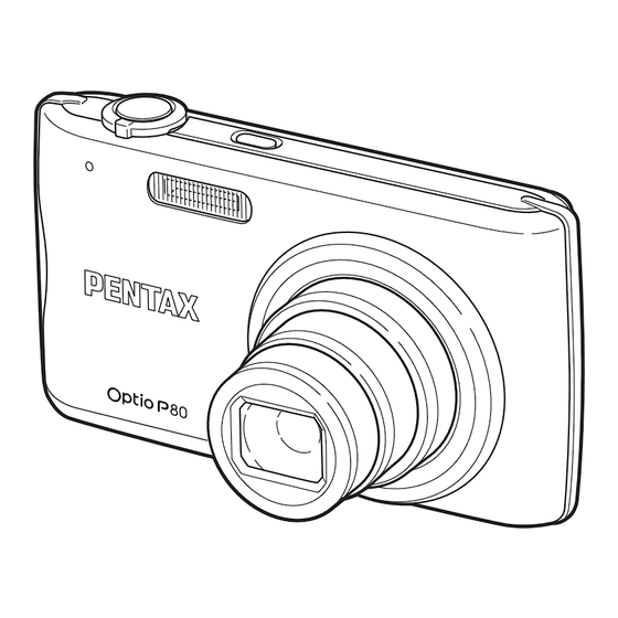 Pentax Optio P80 Handbuch