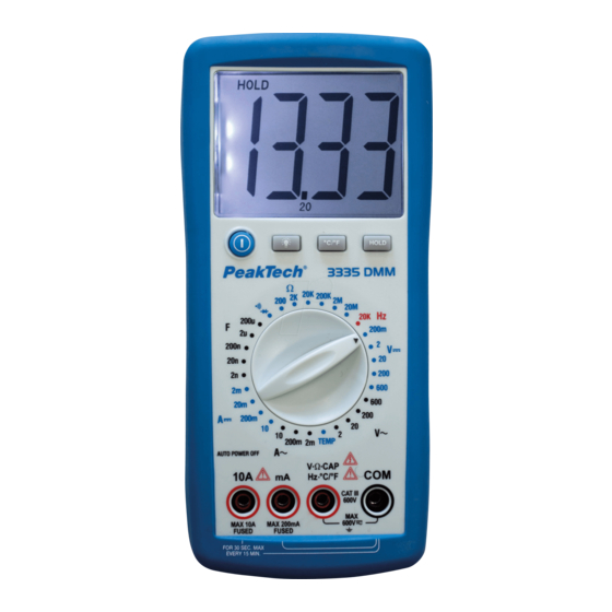 PeakTech 3335 Bedienungsanleitung
