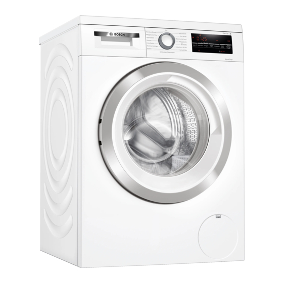 Bosch WUU28TF0 Gebrauchs- Und Montageanleitung