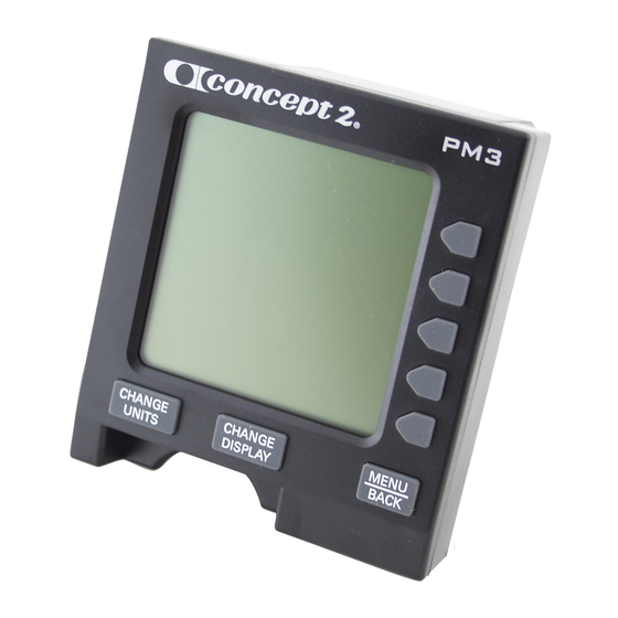 Concept2 PM3 Handbuch