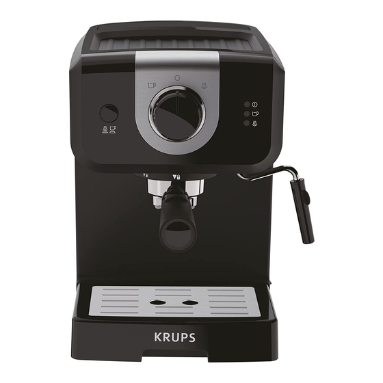 Krups OPIO STEAM & PUMP XP320840 Bedienungsanleitung