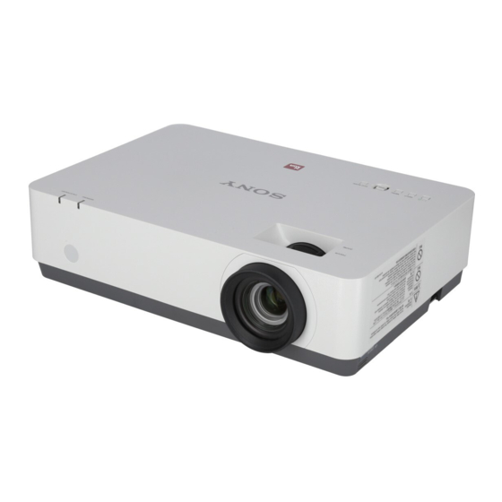 Sony VPL-EW578 Bedienungsanleitung