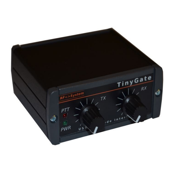 RF System TinyGate Bauanleitung Und Benutzerhandbuch