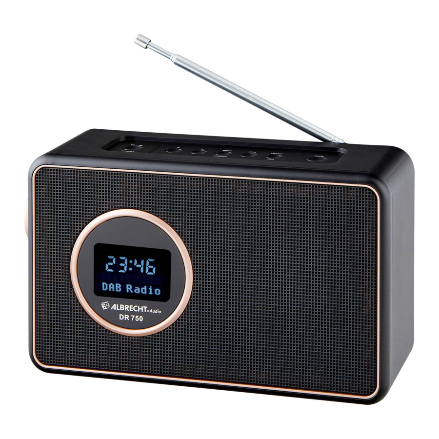 Albrecht Audio DR 750 Bedienungsanleitung