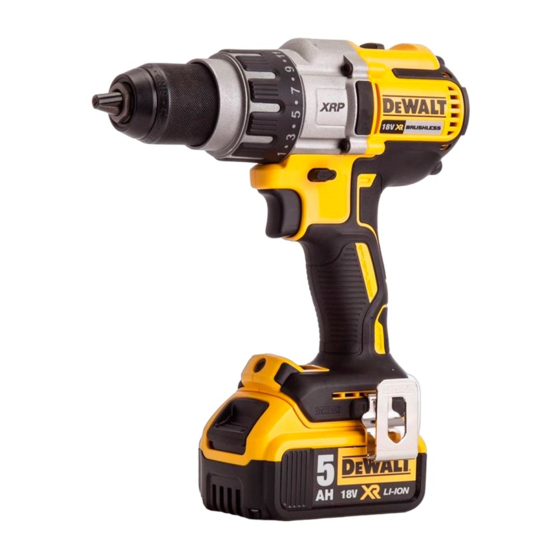 DeWalt XR LI-ION DCD992 Bersetzt Von Den Originalanweisungen