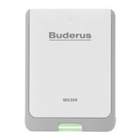 Buderus MX300 Installationsanleitung Für Die Fachkraft