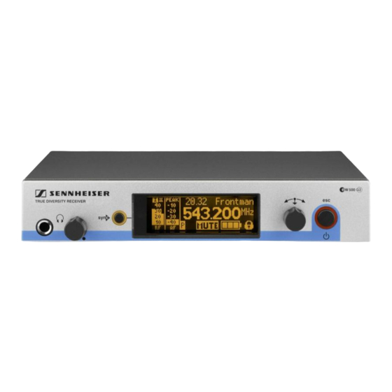 Sennheiser EM 500 G3 Bedienungsanleitung