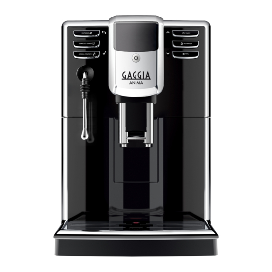 Gaggia Milano ANIMA Bedienungsanleitung