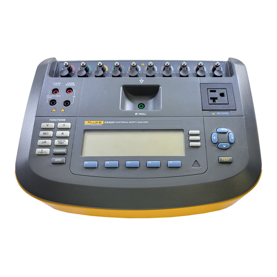 Fluke Biomedical ESA620 Bedienungsanleitung