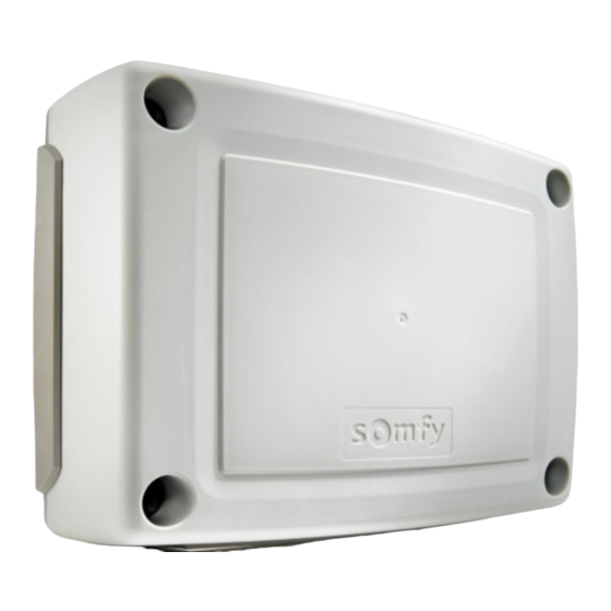SOMFY Control Box 3S io Bedienungsanleitung