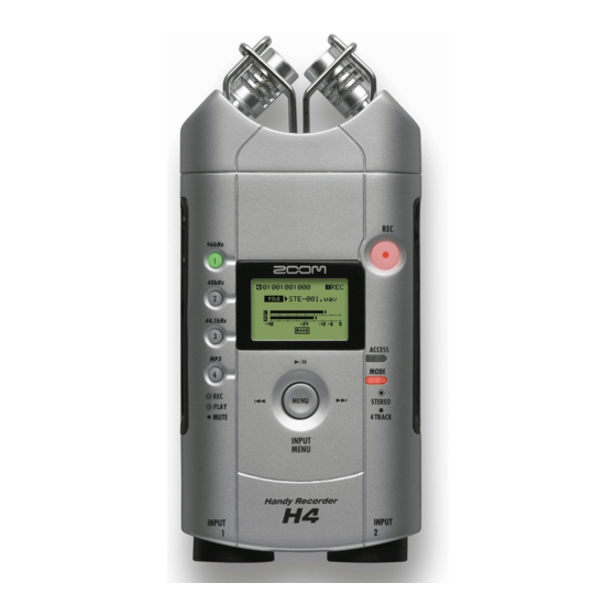 Zoom H4 Kurzanleitung