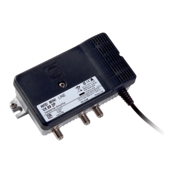 Wisi VX 82 2PVX 89 2P Betriebsanleitung