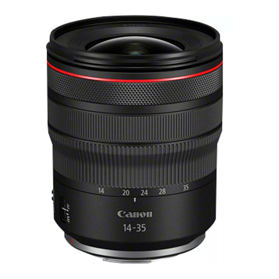 Canon RF 14-35mm F4 L IS USM Bedienungsanleitung