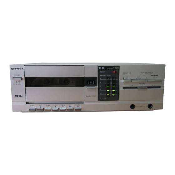 Sharp RT-101H Serviceanleitung
