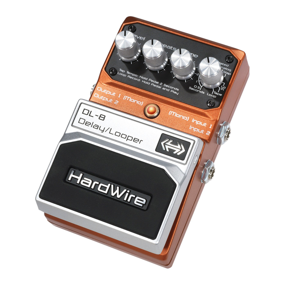 DigiTech Hardwire DL-8 Handbücher