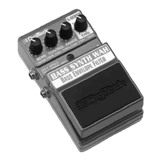 DigiTech Bass Envelope Filter Handbuch