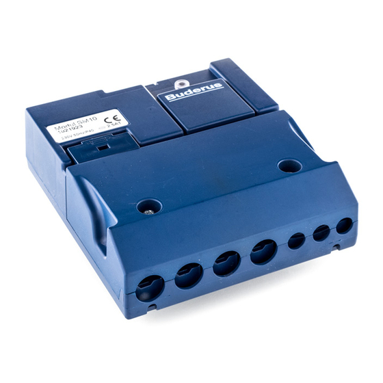 Buderus SM10 Serviceanleitung