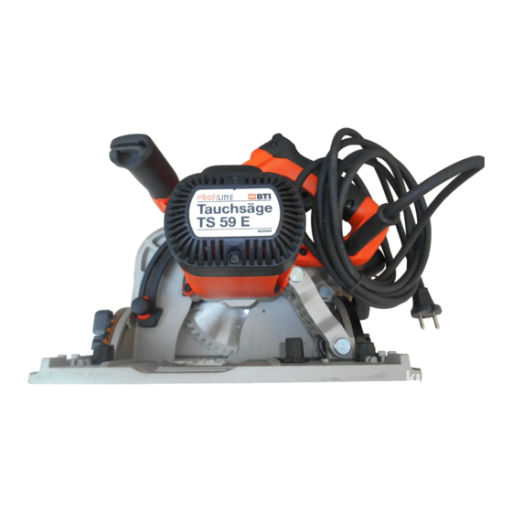 BTI Profiline TS 59E Bedienungsanleitung