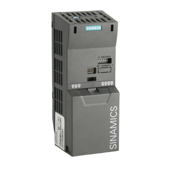 Siemens Sinamics G120 CU240E Betriebsanleitung