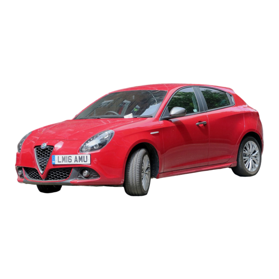 Alfa Romeo giulietta Betriebsanleitung