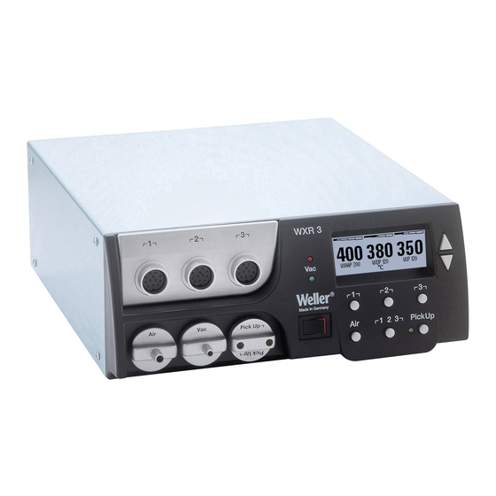 Weller WXR 3 Originalbetriebsanleitung