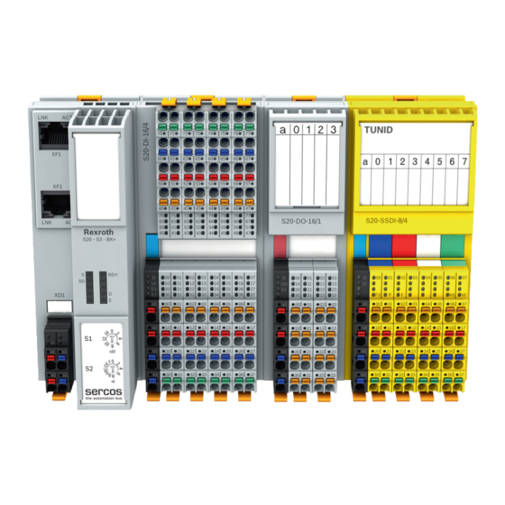 Bosch rexroth S20 Anwendungsbeschreibung