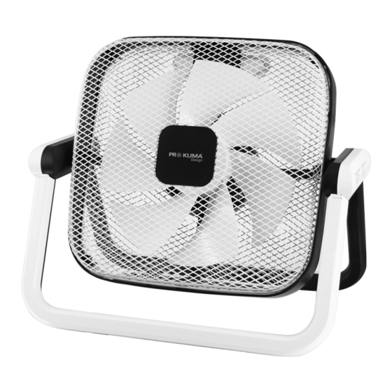 PRO KlIMA FAN-111544.1 Bedienungsanleitung