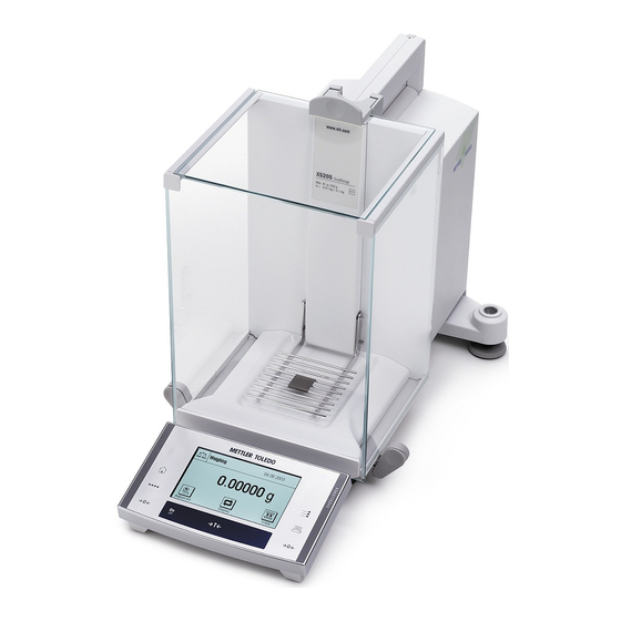 Mettler Toledo xs Bedienungsanleitung