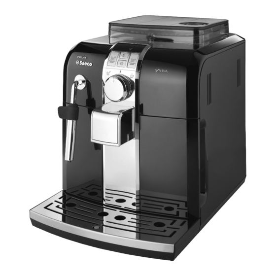 Philips Saeco SYNTIA HD8833 Bedienungsanleitung