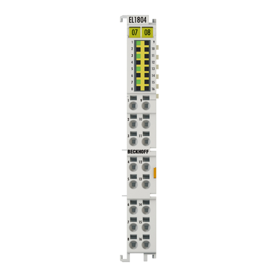 Beckhoff EL18 Serie Dokumentation