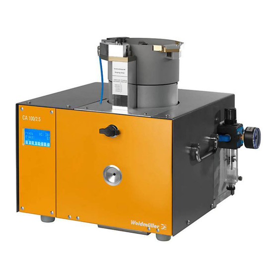Weidmuller CA100/2.5 Bedienungsanleitung