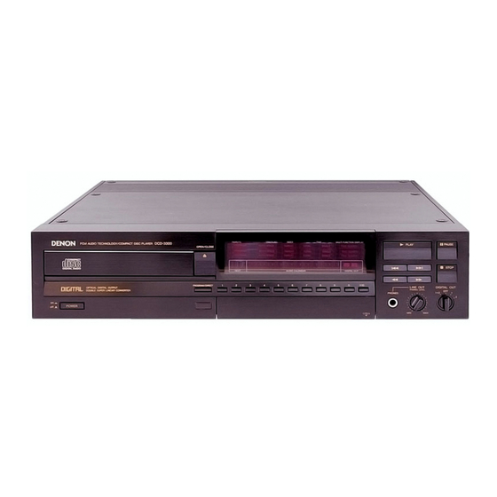 Denon DCD-3300 Wartungsanleitung