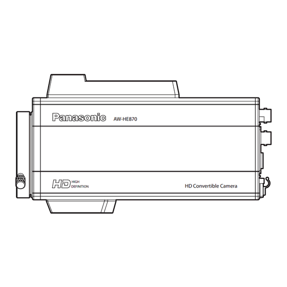 Panasonic AW-HE870E Bedienungsanleitung